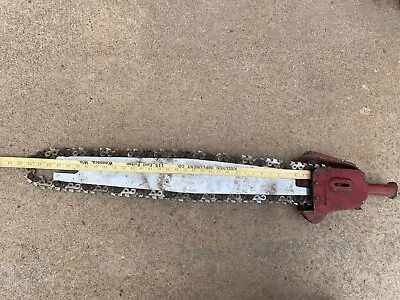 Vintage Mall Two Man Chainsaw Bar And Peg Handle Muscle Saw On Shelf • $185