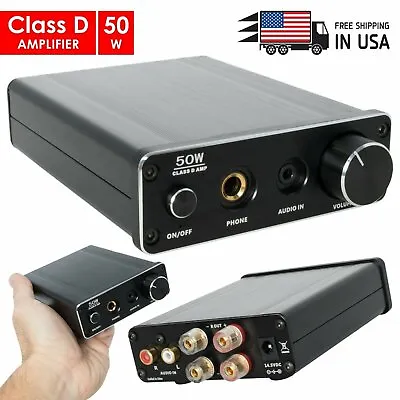 New Class D Amp DAC With Stereo Amplifier 50W Powerful HiFi Headphone Amplifier • $69.99