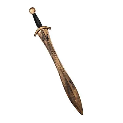 Adults 76cm Roman Greek Gladiator Warrior Bronze Plastic Sword Prop Weapon UK • £7.73