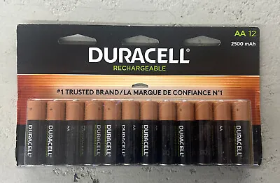 Duracell Rechargeable AA Batteries Pack Of 12 • $49.67