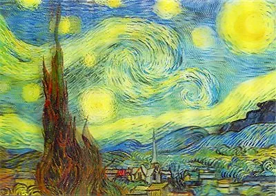 Vincent Van Gogh - Starry Night - Motion - Lenticular Postcard • $4.25