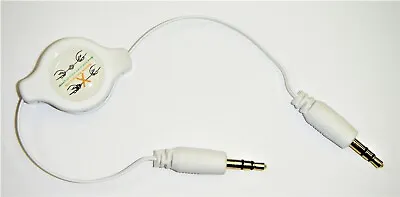 3.5mm Retractable Aux Line In Jack Audio Car Cable Lead For IPhone IPod MP3 UK • £1.95