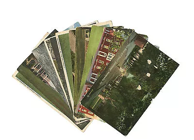 Lot Of 12 Vintage Photomechanical Postcards East Coast VA DEL MD  USA 20th • $24.71