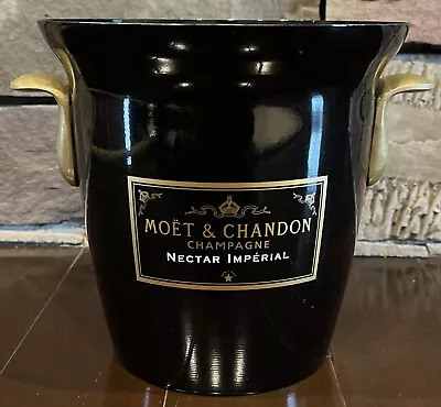 Moet & Chandon Acrylic Champagne Ice Bucket Black Nectar Imperial • $27.95