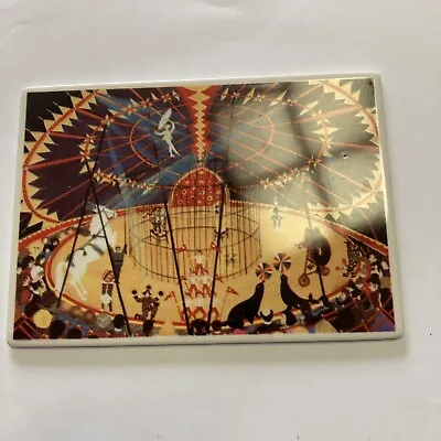 Circus Scene Villeroy & Boch Porcelain Postcard  Vilbo Card Cirque Image • $24