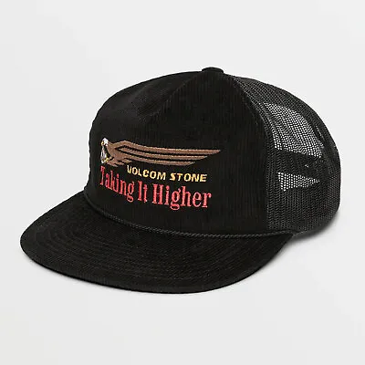 Volcom Men's Take It Higher Trucker Black Snapback Hat Clothing Apparel Snowb... • $36.75