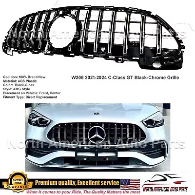 C-Class 2022-2023 2024 C200 C300 C43 AMG Chrome GTR Style Bumper Grille • $129