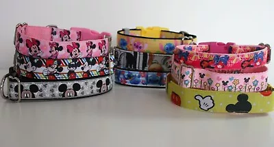 SALE CLEARANCE Dog Collar Sale Disney Mickey Mouse Minnie Lilo Stitch Paw Patrol • £8