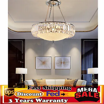 Luxury K9 Crystal Contemporary Pendant Light Ceiling Lamp Chandelier Lighting US • $68.40