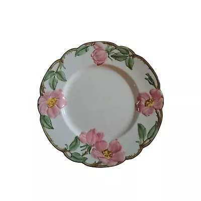 One Franciscan Desert Rose Hand Decorated Pink Roses On Cream Salad Plate • $7.99