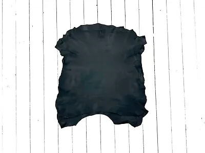 £14.99 • Buy 1mm Dyed Veg Tan Suede Sheepskin Leather Craft Half/whole Hide - Matte Black