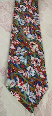 Liberty Of London Tie Floral Men's 90s Cotton Neck Vintage Tie Tana Lawn Liberty • $33.86