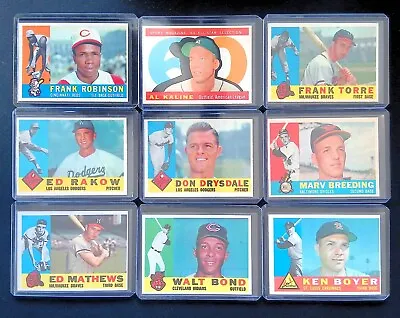 1960 Topps Baseball HIGH GRADE Singles #401-574   ** You Pick From List ** • $6.99