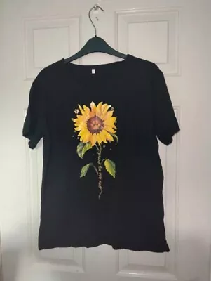 Size L Paw Print You Are My Sunshine Sunflower T-Shirt • £6