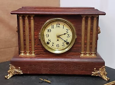 Seth Thomas Mantle Clock  ADAMANTINE  -1913 - Working Great. Made In The U.S.A. • $52