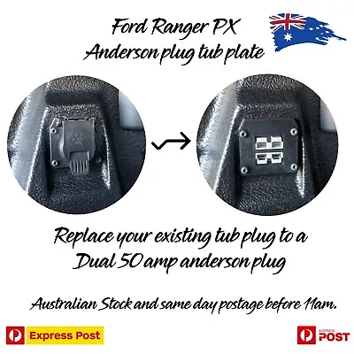 Ford Ranger PX2 PX3 Ford Ranger / Raptor Tub Dual - Double 50amp Plug Socket • $36.97