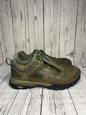 Vasque Talus AT Hiking Shoes Men's 9 W Low Vibram Brown/Green 7360 • $39.99