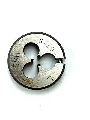 6-40 X 13/16  OD HIGH SPEED STEEL Round Adjustable Die UNF LEFT HAND • $12.50