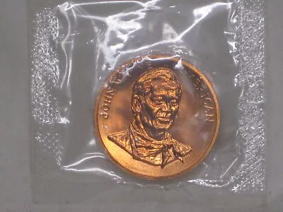 1x  Vintage JOHN WAYNE AMERICAN Coin Medallion Medal Token NIP Duke Collectible • $17