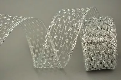 Luxury Net Wire Mesh Ribbon Trimming Decorating Wedding Floral Wrapping Gift DIY • £1.77