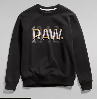 G-Star Raw Men’s Pullover Sweatshirt Black $120 Large New • $59.99