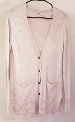 Mossimo Supply Co. Cardigan Size XS Cream Colored Button Up V-Neck LS • $15.01