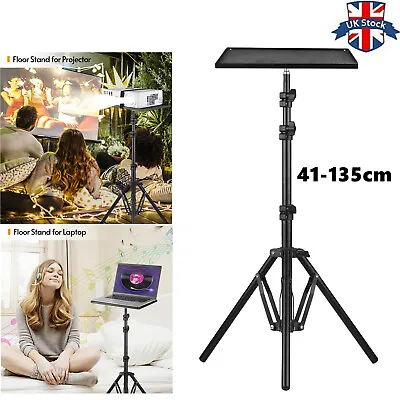 DVD Projector Laptop DJ Tripod Stand Adjustable Height With Tripod Tray UK R5I0 • £16.97