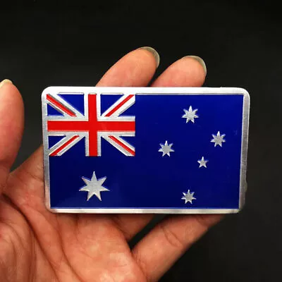 3D Australia Australian Flag Logo Aluminum Car Emblem Badge Decal Sticker Trims • $3.23