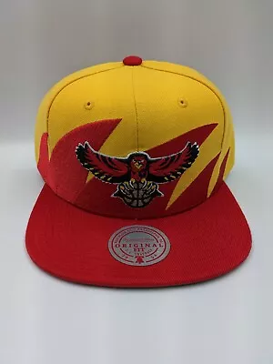 Mitchell & Ness Atlanta Hawks Sharktooth Snapback Hat NWT • $27.99