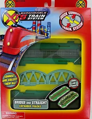 XTS Train BRIDGE & STRAIGHT Single Lane Track Expander Quick Connect Retired NEW • $6.95