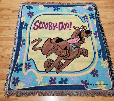 £133.87 • Buy Rare Scooby-Doo Throw Blanket Approx 56  X 49  Hanna-barbera 1999 (read)