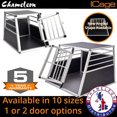 £86.65 • Buy Aluminium Pet Car Crate Travel Cage Dog Puppy Cat Transport Kennel 10 Sizes 