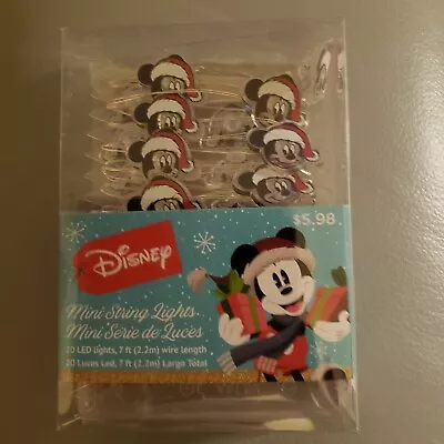 Disney MICKEY MOUSE STRING 20 LED LIGHT SET - NIB • $6