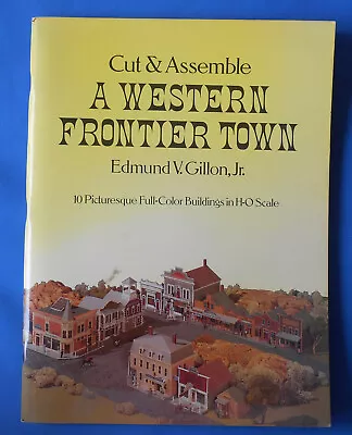 Vintage 1979 Book - Cut And Assemble A Western Frontier Town ☆ H-O Scale Putz • $10.49