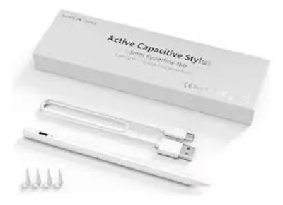 New NIB Active Capacitive Stylus Pen Apple IPad 1.5mm Superfine Drawing Writing • £13.03