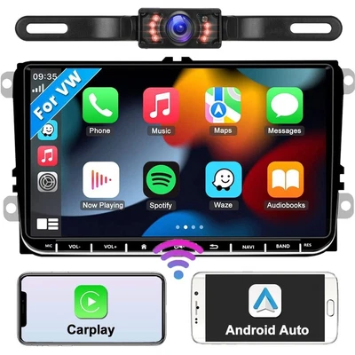 $219.99 • Buy 9  Apple CarPlay Car Android 12 Radio Stereo Head Unit For VW SEAT Jetta Amarok
