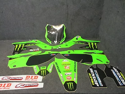 Kawasaki KXF 250 13-16 D'cor Pro Circuit Team Graphics Backgrounds Kit GR1981 • £89.99