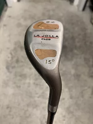 La Jolla Club 15 Degree Hybrid Golf Club Right Hand Graphite Regular Kick Flex • $10.05