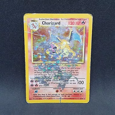 Charizard 4/102 Holo Rare Base Set 4th Print 1999-2000 Pokemon Card WOTC TCG • $120