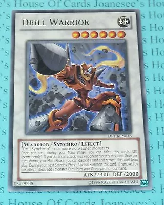 Drill Warrior DP10-EN018 Silver Rare Yu-Gi-Oh Card (U) New • £0.99