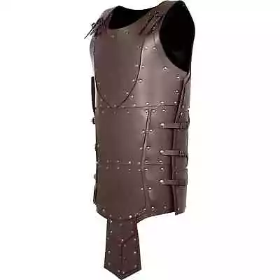 Medieval Viking Leather Breastplate Cosplay & Larp Costume Brown • £198.65