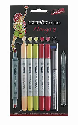 Copic Ciao 5 + 1 - Manga 8 Set • £21.50