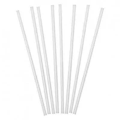 1000 Straight Sip Slim Straws Clear Cocktail 4  Straw Drinking Bar Pub Party  • £4.59