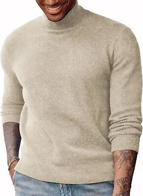 PJ PAUL JONES Men's Mock Turtleneck Sweater Long Sleeve Undershirts Wool Blend P • $86.98