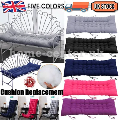 £10.94 • Buy Garden Bench Cushion 2-3-4 Seater Indoor & Outdoor Furniture Swing Seat Pad UK