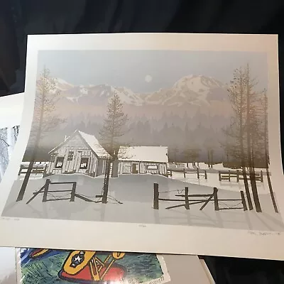 Virgil Thrasher Valley Cabin # 277 / 300 1985 Signed Sought After Print  • $109