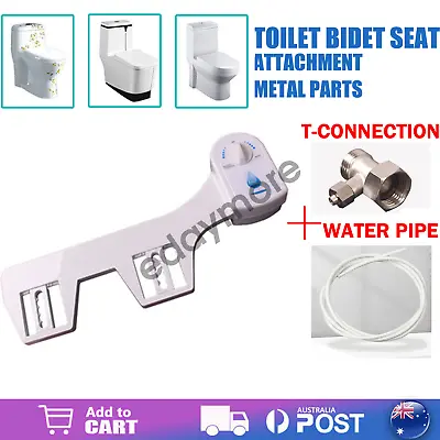 Toilet Bidet Seat Attachment Spray Hygiene Water Wash Clean Sanitation Bathroom • $33.58