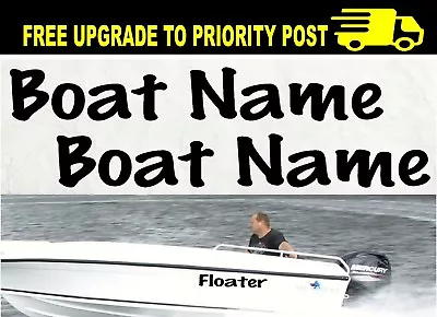 $19.90 • Buy Custom Boat Names Marine Vinyl Cut Decals 600mm Stickers