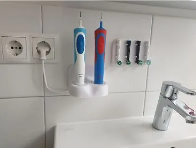 $35 • Buy Oral B Wall Mount Dual Charger Electric Toothbrush Head Holder Oral Dental Care