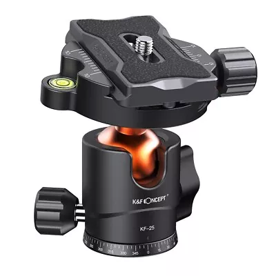£24.88 • Buy K&F Concept Ball Head Tripod Ball Head 360° Rotating Quick Release 